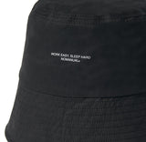 NOMANUAL(ノーマニュアル) NM LOGO BUCKET HAT - BLACK