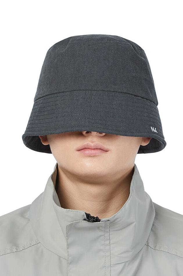 NOMANUAL(ノーマニュアル) NM LOGO BUCKET HAT - CHARCOAL