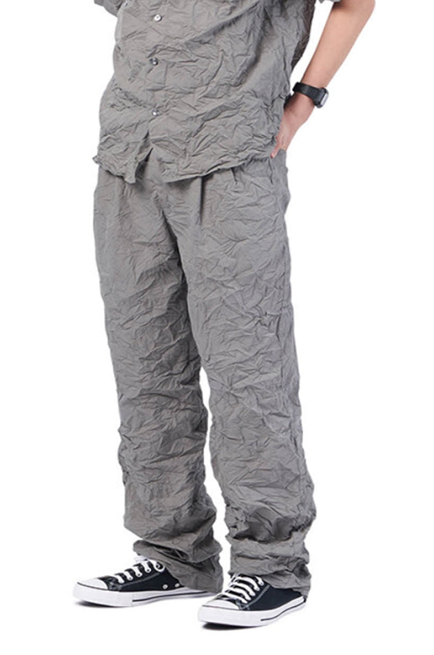 NOMANUAL(ノーマニュアル)  WRINKLED PANTS - WARM STONE