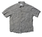 NOMANUAL(ノーマニュアル) WRINKLED SHORT SLEEVE SHIRT - WARM STONE