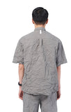 NOMANUAL(ノーマニュアル) WRINKLED SHORT SLEEVE SHIRT - WARM STONE