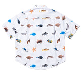 NOMANUAL(ノーマニュアル) OCEAN FRIENDS SHORT SLEEVE SHIRTS - WHITE