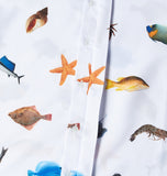 NOMANUAL(ノーマニュアル) OCEAN FRIENDS SHORT SLEEVE SHIRTS - WHITE