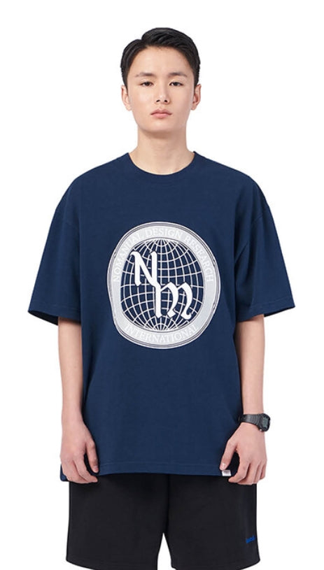 NOMANUAL(ノーマニュアル) WWN T-SHIRT - NAVY
