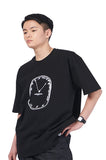 NOMANUAL(ノーマニュアル) REAL TIME T-SHIRT - BLACK