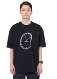 NOMANUAL(ノーマニュアル) REAL TIME T-SHIRT - BLACK