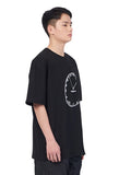 NOMANUAL(ノーマニュアル) REAL TIME T-SHIRT - BLACK