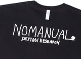 NOMANUAL(ノーマニュアル) REAL TIME T-SHIRT - BLACK