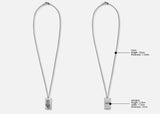 SSY(エスエスワイ) SQUARE SNAKE CHAIN NECKLESS (SURGICAL STEEL)