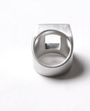 SSY(エスエスワイ) SQUARE OURLINE RING (SURGICAL STEEL)