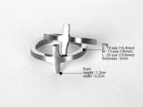 SSY(エスエスワイ) S SY CROSS RING (SURGICAL STEEL)