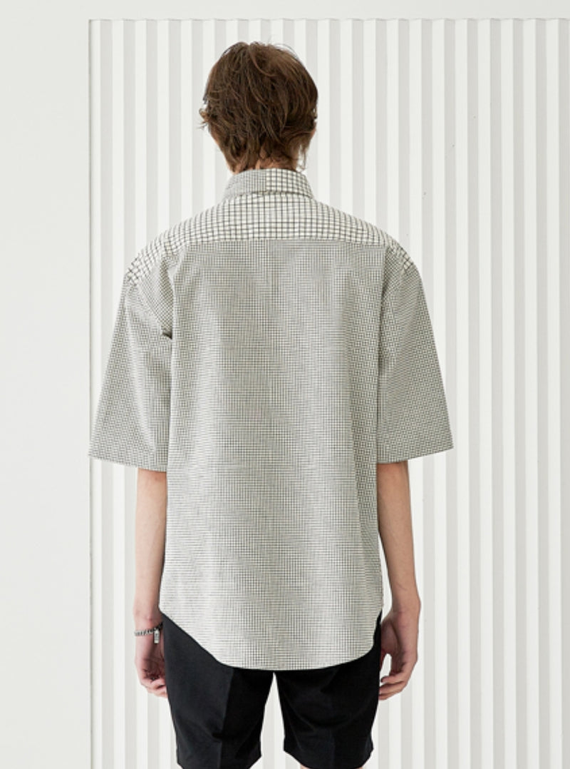 SSY(エスエスワイ) 3 check complex half shirt