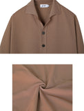 SSY(エスエスワイ) button up half sleeve pique cardigan brown