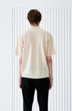 SSY(エスエスワイ) button up half sleeve pique cardigan cream