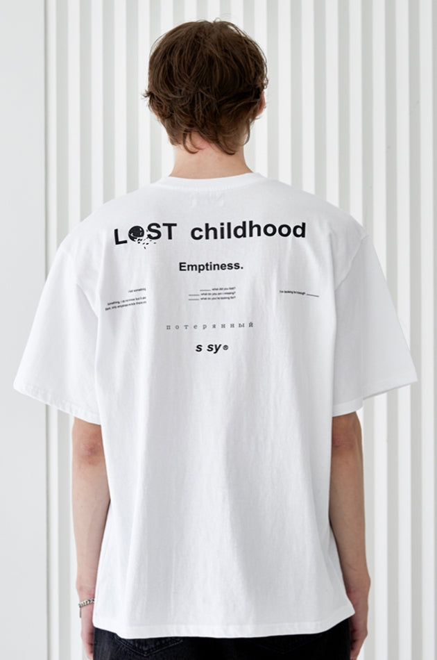 SSY(エスエスワイ) lost childhood t-shirt white
