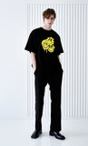 SSY(エスエスワイ)  melting smile t-shirt black