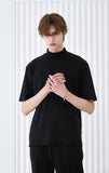 SSY(エスエスワイ)  rib mock neck t-shirt black