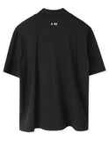 SSY(エスエスワイ)  rib mock neck t-shirt black