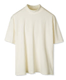 SSY(エスエスワイ)  rib mock neck t-shirt ivory