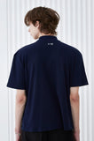 SSY(エスエスワイ)  rib mock neck t-shirt navy