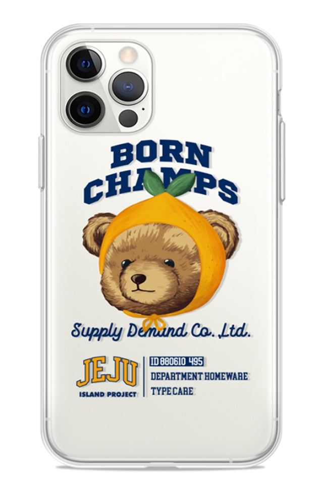 ボーンチャンプス(BORN CHAMPS)  TANGERINE BEAR JELLY CASE B21SA17BL