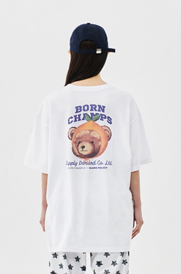 ボーンチャンプス(BORN CHAMPS)   BEAR HEAD TEE B21ST31WH