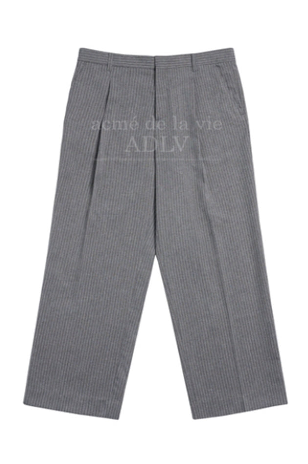アクメドラビ(acme' de la vie) ADLV LOGO EMBROIDERY WIDE PANTS GREY