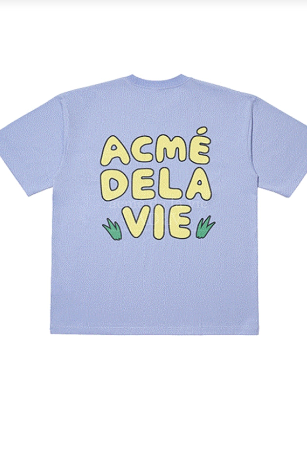 アクメドラビ(acme' de la vie)  DISH COW SHORT SLEEVE T-SHIRT LIGHT PURPLE