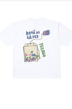 アクメドラビ(acme' de la vie)  TEABAG LOGO SHORT SLEEVE T-SHIRT WHITE