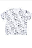 アクメドラビ(acme' de la vie) ADLV LOGO PATTERN SHORT SLEEVE T-SHIRT WHITE