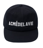 アクメドラビ(acme' de la vie) ADLV STITCH EMBROIDERY BALL CAP BLACK