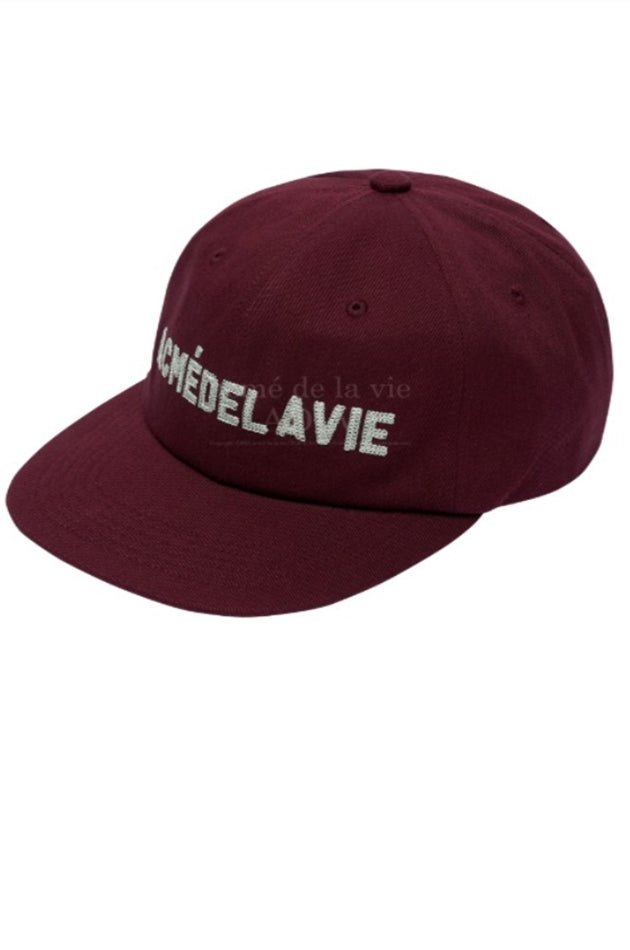 アクメドラビ(acme' de la vie) ADLV STITCH EMBROIDERY BALL CAP WINE