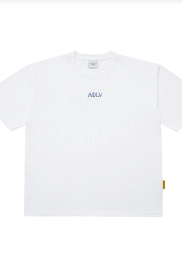アクメドラビ(acme' de la vie)  GLOSSY BASIC LOGO SHORT SLEEVE T-SHIRT WHITE