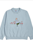アクメドラビ(acme' de la vie)   FLAMINGO BOBBY HILL - LIGHT BLUE SWEATSHIRT
