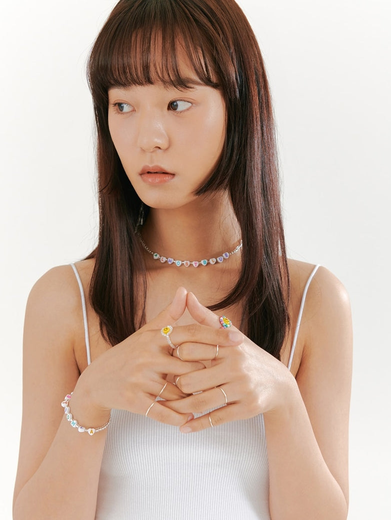 オルモストブルー(Almost Blue)  HEART BUBBLE BRACELET