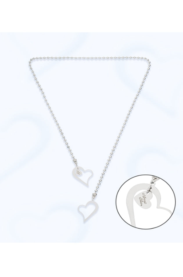 オルモストブルー(Almost Blue) DOUBLE HEART NECKLACE
