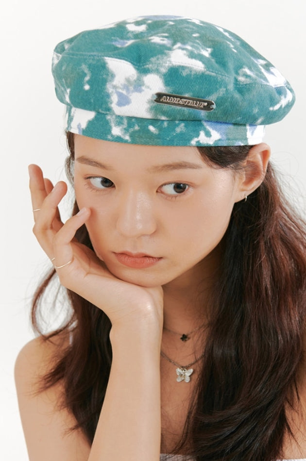 オルモストブルー(Almost Blue)  TIE DYE BERET