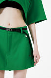 イーエスシースタジオ(ESC STUDIO)   Stud skirt shorts (green)