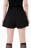 イーエスシースタジオ(ESC STUDIO)  Stud skirt shorts (black)