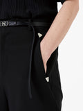 イーエスシースタジオ(ESC STUDIO) Stud slacks (black)