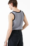 イーエスシースタジオ(ESC STUDIO) Pleats sleeveless (grey)