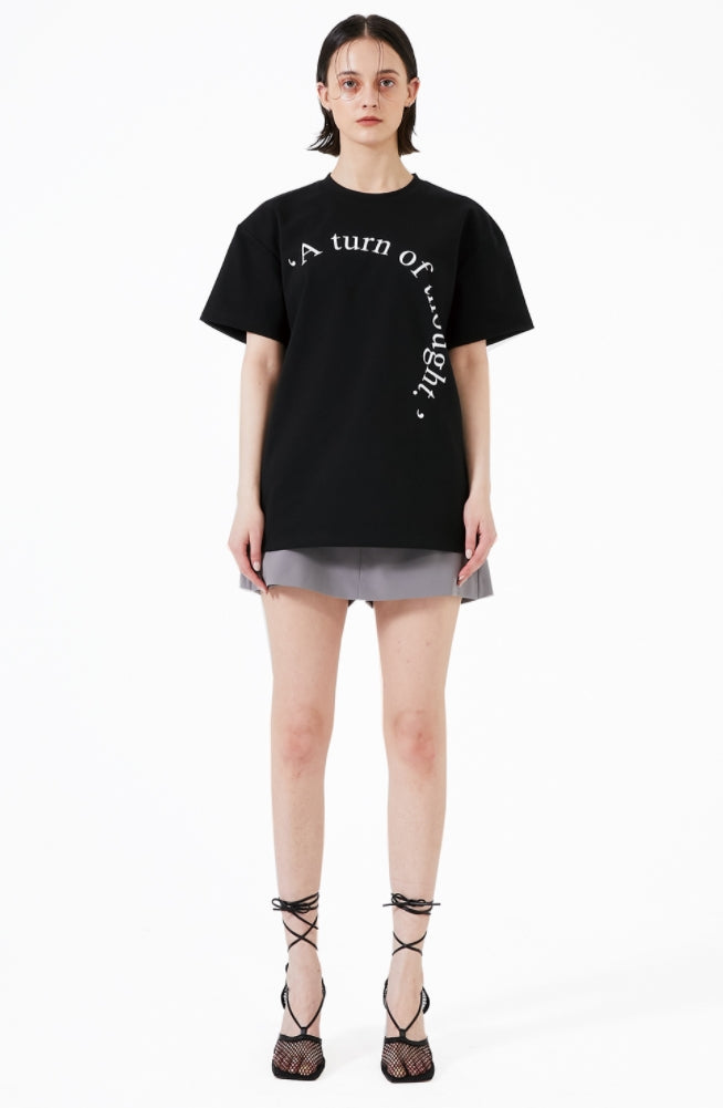イーエスシースタジオ(ESC STUDIO)   Lettering short sleeves (black)