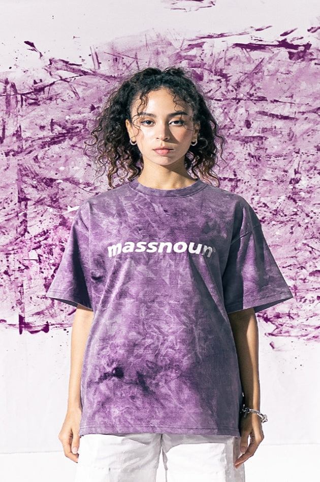 マスノウン(MASSNOUN) SL LOGO TIE-DYE REGULAR FIT T-SHIRTS MUOTS007-DP