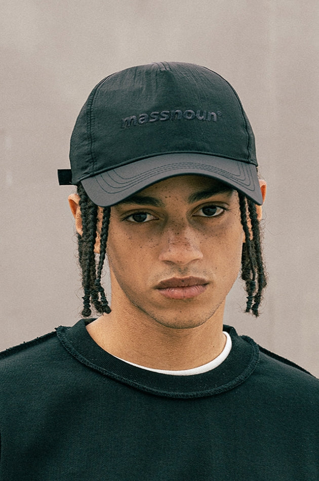 マスノウン(MASSNOUN)  NYLON 5PANNEL CAP MUOAC001-BK