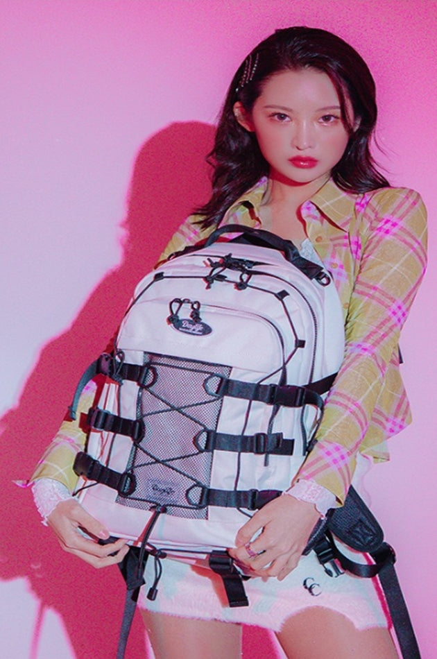 デイライフ(Daylife)  2021 DAYLIFE DOUBLE STRING BACKPACK (IVORY)