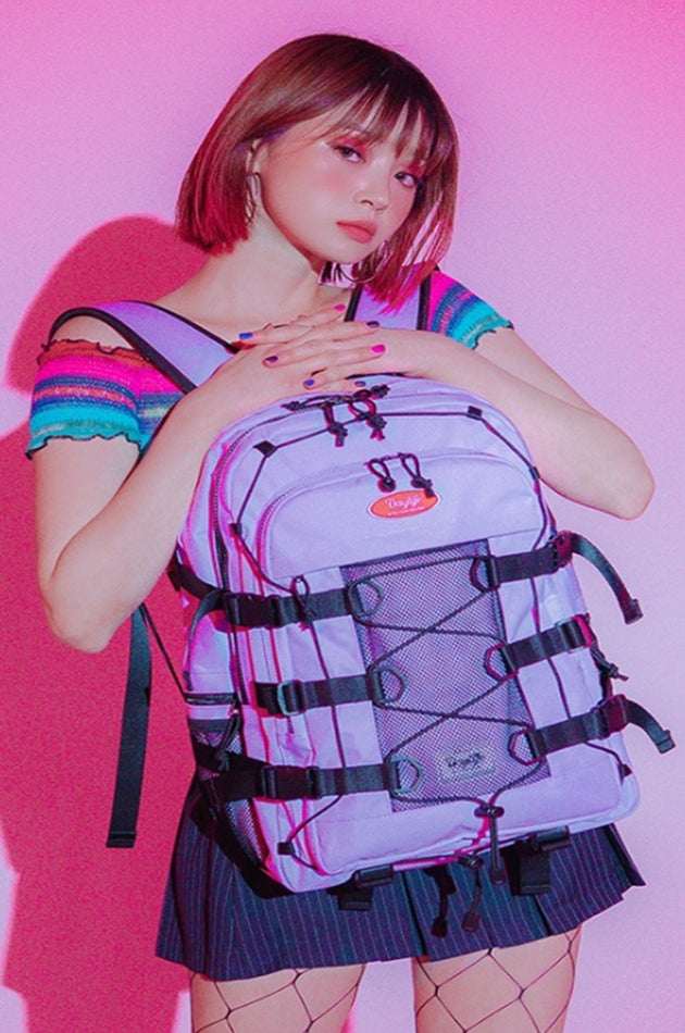 デイライフ(Daylife)  2021 DAYLIFE DOUBLE STRING BACKPACK (PURPLE)