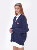 デイライフ(Daylife)  DAYLIFE SMALL LOGO CARDGAN (NAVY)