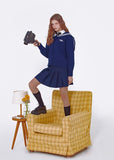 デイライフ(Daylife)  DAYLIFE SAILOR KNIT CARDGAN (NAVY)