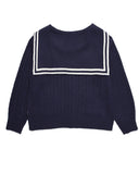 デイライフ(Daylife)  DAYLIFE SAILOR KNIT CARDGAN (NAVY)