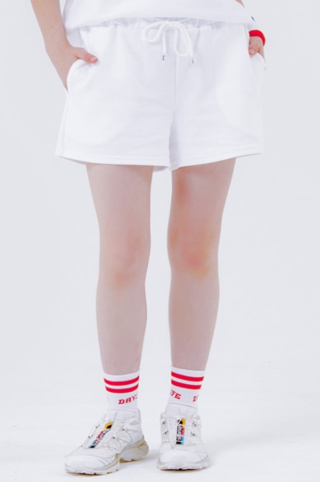 デイライフ(Daylife)  DAYLIFE BASIC SWEAT SHORTS PANTS (WHITE)